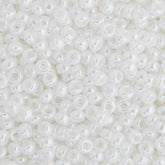 11/0 Miyuki Seed Beads White Pearl Opaque Luster #0420